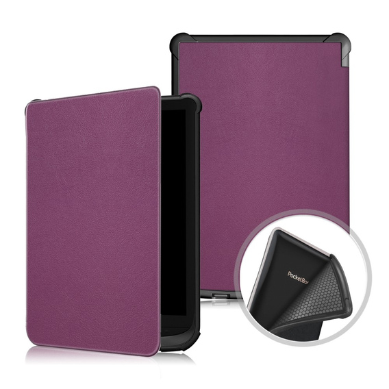 Carcasă pentru PocketBook Touch Lux 4 5 606 616 627 628 632 633, Smartcase, violet