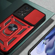 Husă blindată pentru Xiaomi Redmi Note 11 Pro 4G, CamShield Slide, roșu