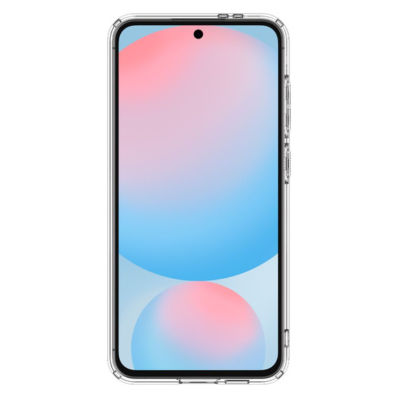 Carcasă MagSafe Spigen pentru Samsung Galaxy S24 FE, Ultra Hybrid, transparent / alb + 9H Tempered Glass