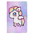 Husă pentru Samsung Galaxy Tab A7 Lite, cu clapetă, colorful horse