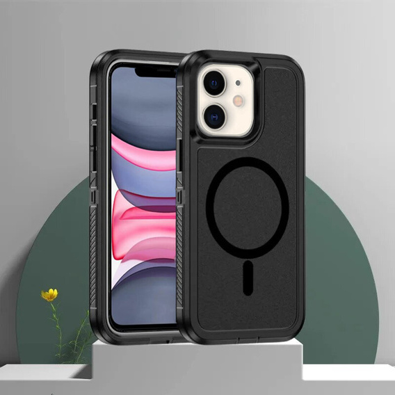 Carcasă cu ramă pentru iPhone 11, pentru MagSafe, negru