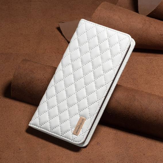 Cu clapetă pentru Samsung Galaxy A54 5G, Wallet, BINFEN COLOR, alb