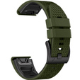 Curea de silicon pentru Garmin Fenix 7 / Forerunner 965 / 955 / 945 / 935, verde / negru