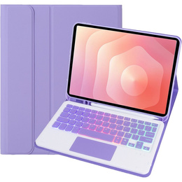 Husă cu tastatură Bluetooth iluminată și touchpad pentru Samsung Galaxy Tab S11