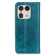 Husa cu clapetă pentru Motorola Edge 50 Ultra, Split Leather, verde