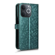 Husa cu clapetă pentru Realme Note 70T 4G, Wallet Rhombus, verde