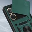 Husă blindată pentru Oppo A5 Pro 5G, CamShield Slide, verde