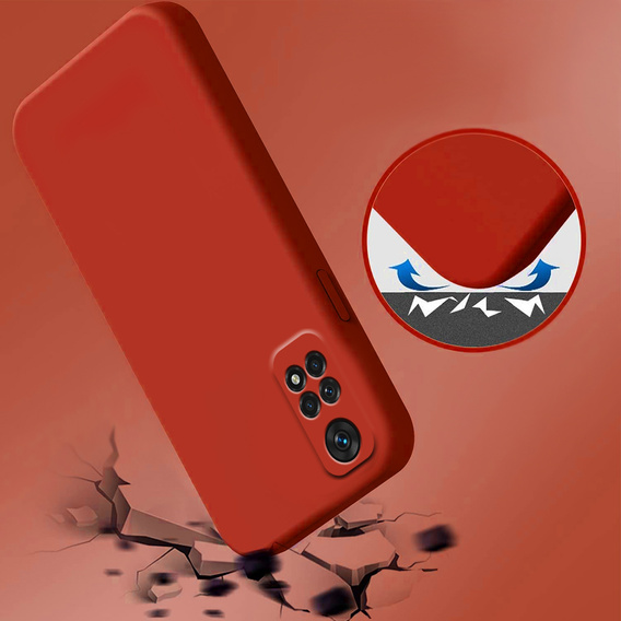 Husa pentru Xiaomi Redmi Note 11 / 11S, Silicone Lite, roșu