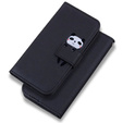 Cu clapetă pentru Motorola Moto G22, Wallet Panda, negru