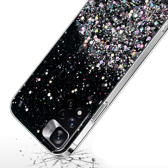 Huse pentru Xiaomi Redmi Note 11 Pro 4G/5G, Glittery, negru