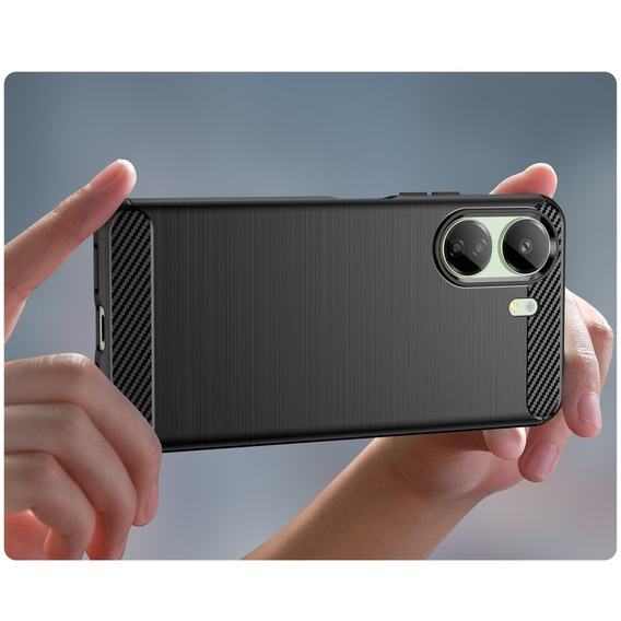 Huse pentru Xiaomi Redmi 13C / Poco C65, Carbon, negru