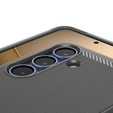 Carcasa Spigen pentru Samsung Galaxy S25, Rugged Armor MagSafe, gri + Tempered Glass 9H