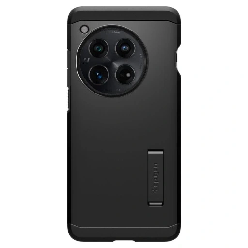 Husă Spigen Tough Armor pentru OnePlus 12 (neagră) – protecție robustă cu suport