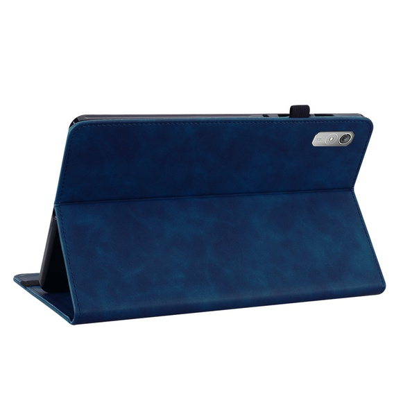 Huse pentru Lenovo Tab P11 Gen 2, Wallet Pen Slot, albastru