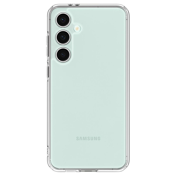 Carcasa Spigen pentru Samsung Galaxy S24 FE, Ultra Hybrid, transparentă + sticlă temperată 9H
