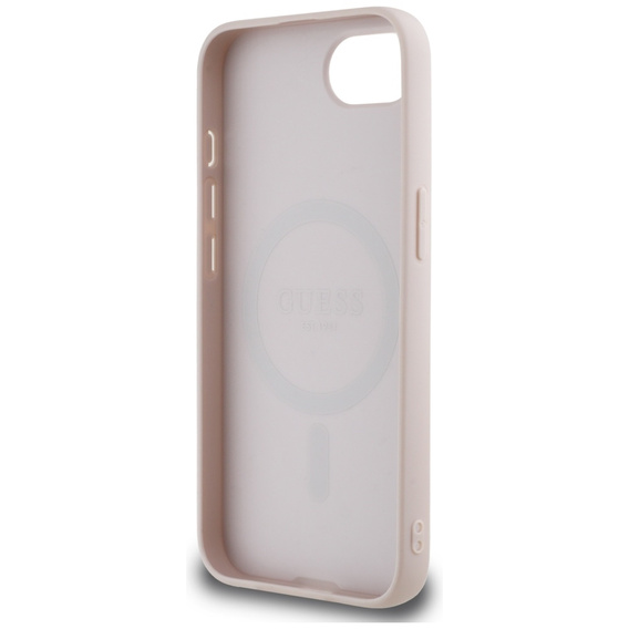 Husă Guess HC MagSafe PU 4G Ring Classic Logo pentru iPhone 16e