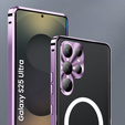 Carcasă de protecție pentru camera foto pentru Samsung Galaxy S25 Ultra, CamShield MagSafe, violet