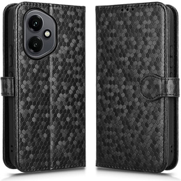 Husa cu clapetă pentru Honor 400 5G, Wallet Rhombus, negru