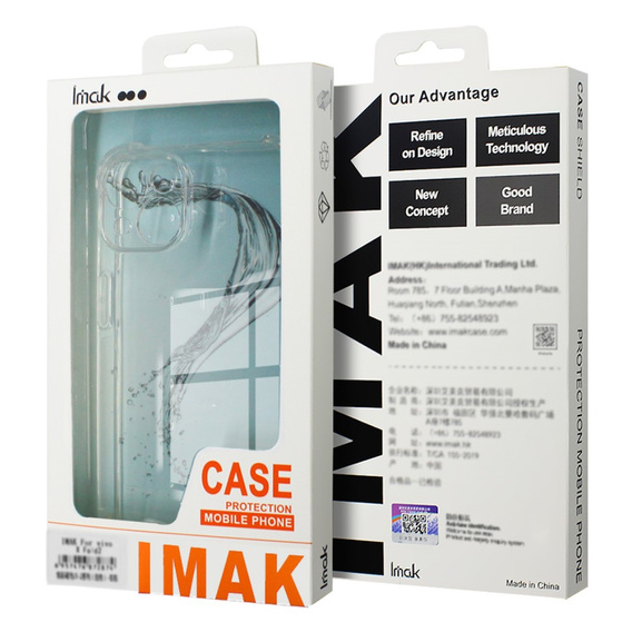 IMAK Huse pentru Xiaomi Poco F6 Pro, Dropproof, transparentă