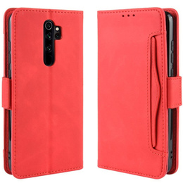 Cu clapetă pentru Xiaomi Redmi Note 8 Pro, Card Slot, roșu