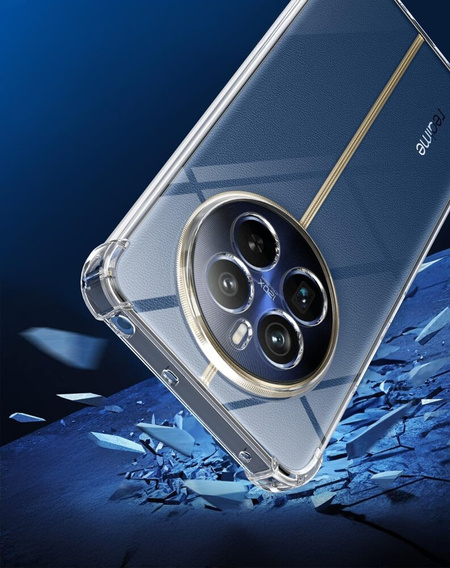 Huse pentru Realme 12+ Plus 5G, Dropproof, transparentă