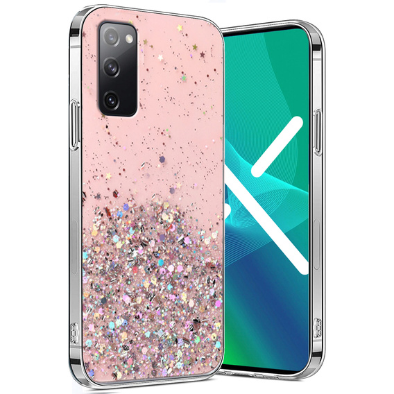Huse pentru Samsung Galaxy S20 FE, Glittery, roz