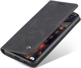 Husa CASEME pentru Samsung Galaxy S20 FE, Leather Wallet Case, negru