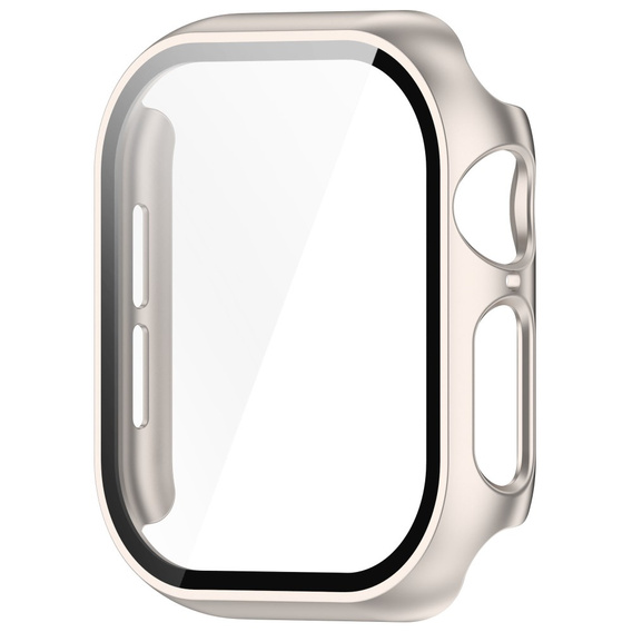 2w1 Etui + Szkło Hartowane do Apple Watch 7/8 41MM, Czarne