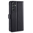 Cu clapetă pentru Samsung Galaxy A54 5G, Wallet Zipper Pocket, negru