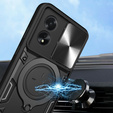 Husă blindată pentru Oppo A18 4G / A38 4G, CamShield Slide, negru