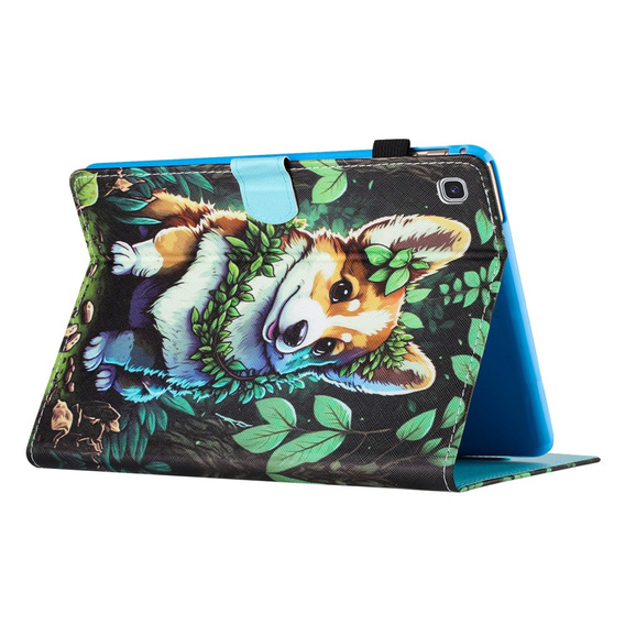 Husă pentru Samsung Galaxy Tab S6 Lite 2022 / 2020, cu clapetă, corgi dog