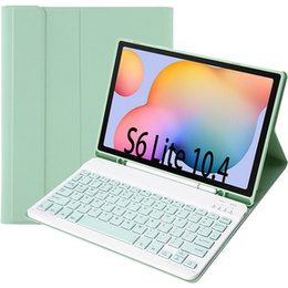 Carcasă + tastatură Samsung Galaxy Tab S6 Lite 10.4, Pen Slot, verde