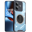 Carcasă pentru Realme GT 7 / 7T, cu placă magnetică, transparent / negru