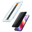 Sticlă de temperare a confidențialității Spigen Glas.TR "EZ FIT" HD pentru iPhone Air (2 buc)