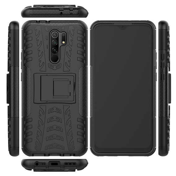 Huse pentru Xiaomi Redmi 9, Tire Armor, negru