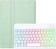 Husă cu tastatură bluetooth iluminată pentru iPad 10.9 2022 (10 gen.), verde