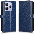 Husa cu clapetă pentru Xiaomi Redmi Note 14 4G, Wallet Rhombus, albastru
