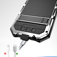 Husă blindată pentru iPhone 16E, R-JUST, de argint