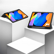 Husă pentru Lenovo Idea Tab 11" 2025 TB336FU TB336ZU, stand, Smartcase cu suport pentru stylus, gri