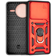 Husă blindată pentru Xiaomi Poco F7 Pro, CamShield Slide, roșu
