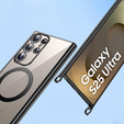 Husă pentru Samsung Galaxy S25 Ultra, Electro MagSafe, negru + Lanyard