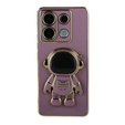 Carcasă pentru Xiaomi Redmi Note 13 Pro 5G, Astronaut, violet + sticlă călită 9H
