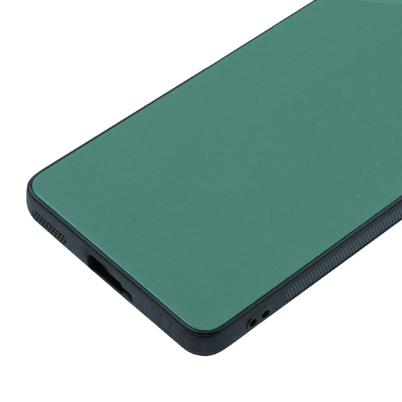 Husă din piele pentru Oppo Reno 10 / 10 Pro, leather hybrid, verde