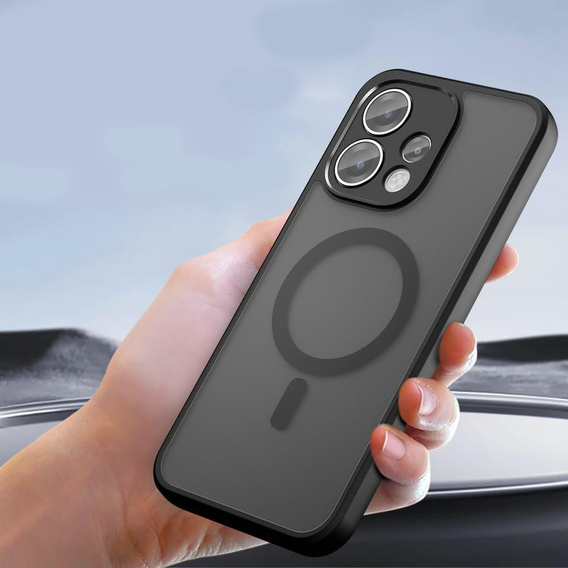 Husă MagSafe ERBORD Matt pentru Oppo Reno 15, negru