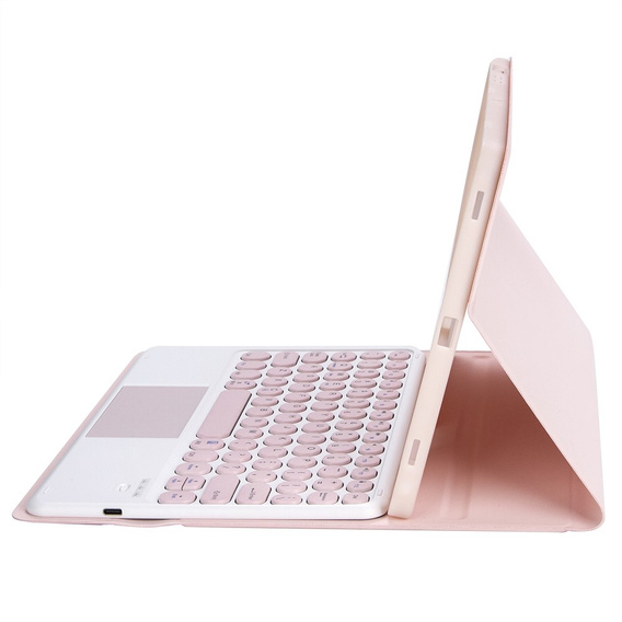 Carcasă + tastatură Samsung Galaxy Tab S6 Lite 2020 P610/P615 / S6 Lite 2022 10.4, Touchpad Pen Slot, roz rose gold