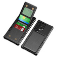 Husa pentru Samsung Galaxy S25 Ultra, Card Holder Kickstand, negru
