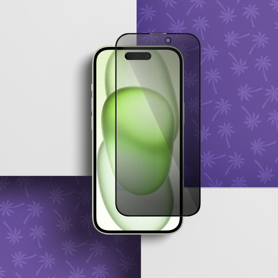 Sticlă temperată Shy Palm Privacy pentru iPhone 15