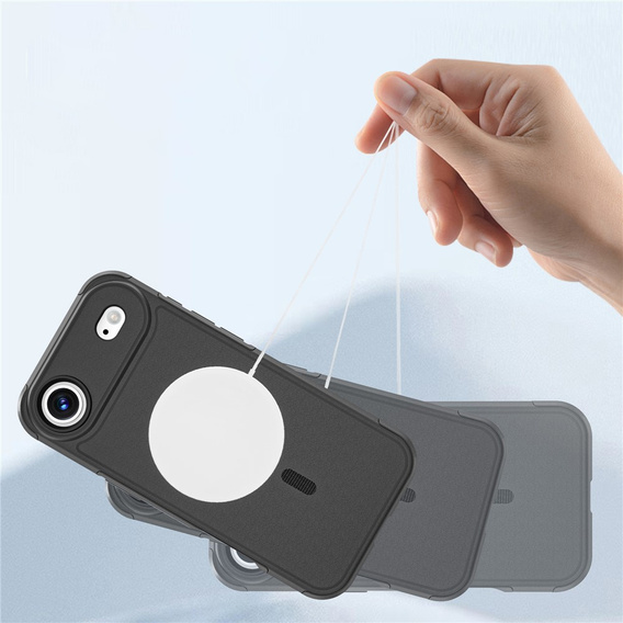 Husă MagForce pentru iPhone Air, pentru MagSafe, blindată, neagră