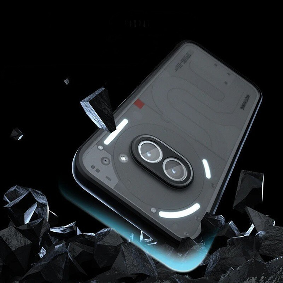 Carcasă pentru Nothing Phone 2a / 2a Plus, Fusion Hybrid, cu protecție pentru camera foto, mat / negru