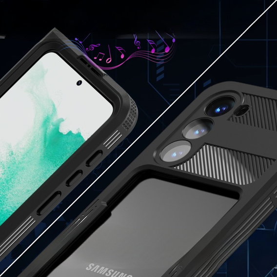 Husă impermeabilă IP68 pentru Samsung Galaxy S23, negru